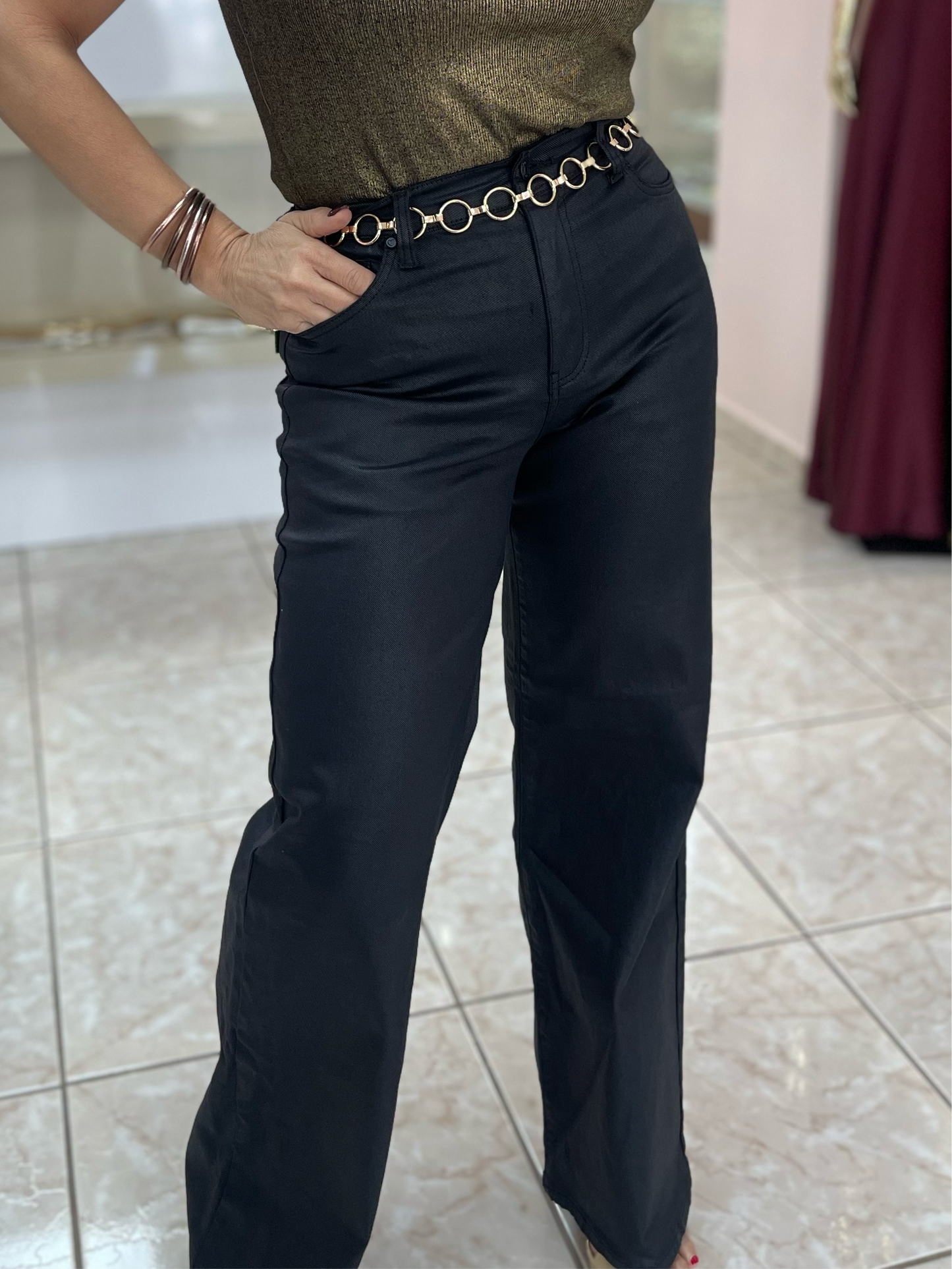 Vibrant Wide Leg Jeans