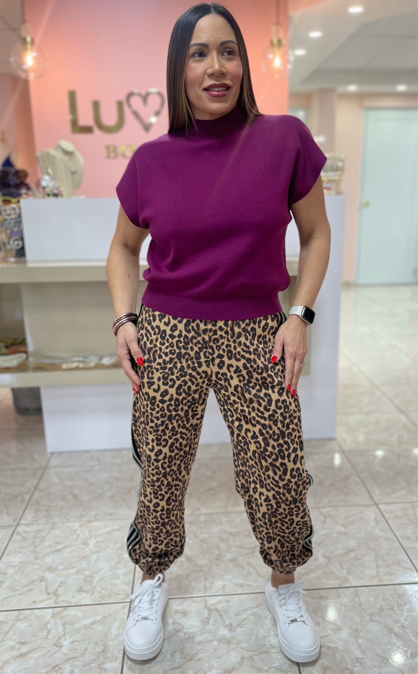 Animal Print Jogger