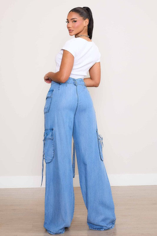 Cargo Wide Leg Pants