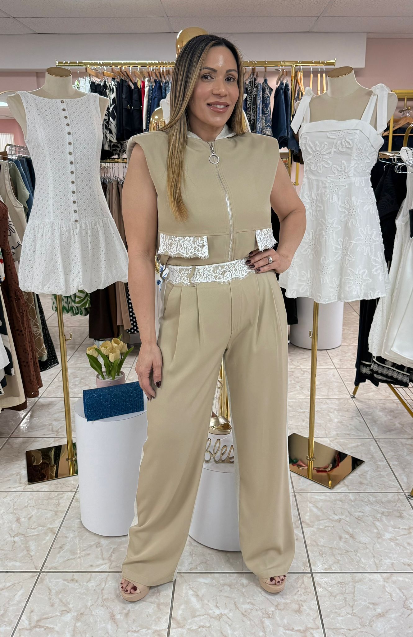 Camel Travel Pant & Top Set