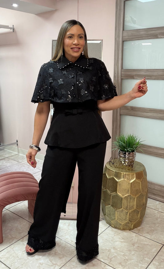 Deluxe Black Three Pieces Set