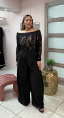 Black palazzo pant