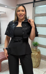 Deluxe Black Three Pieces Set