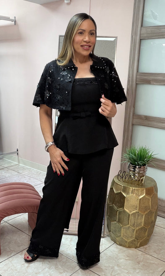 Deluxe Black Three Pieces Set
