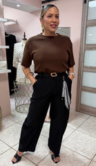 Barrel Black Pants