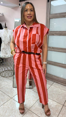 Red/Pink Top & Pant Set