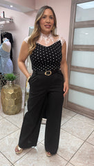 Polka Dots with Lace Top