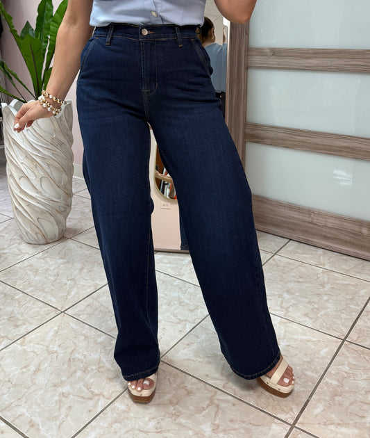 Índigo High Waist Denim Jeans