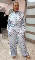 Light Blue Polka Dots Travel Set