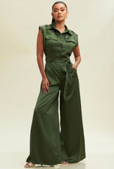 Olivia Satin Jumpsuit