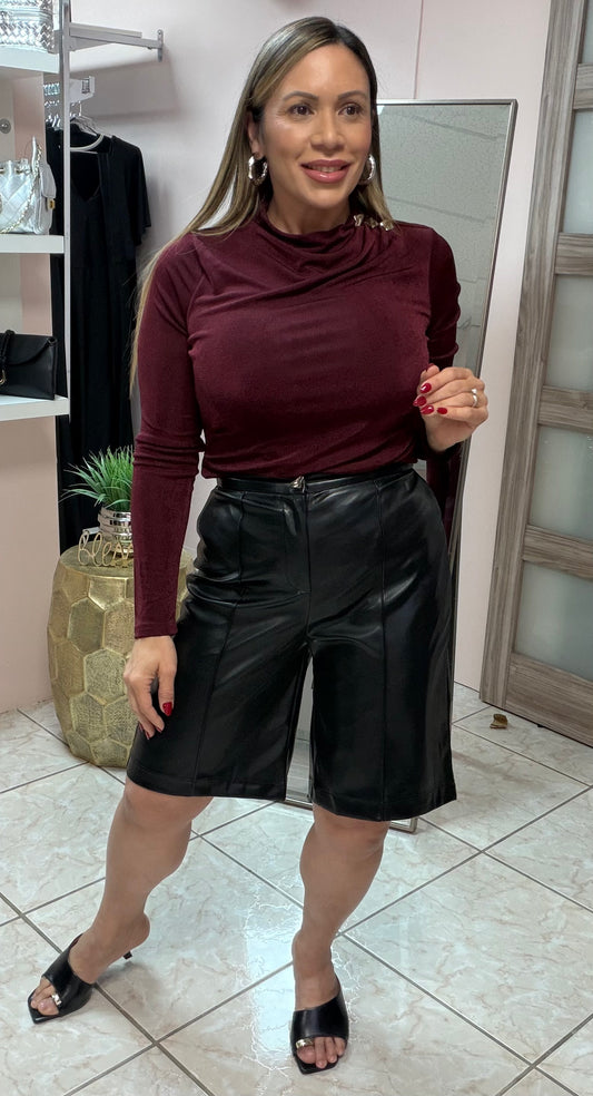 Wine Details Silver Long Top