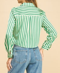 Green Stripes Top