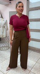 Aura Burgundy Top
