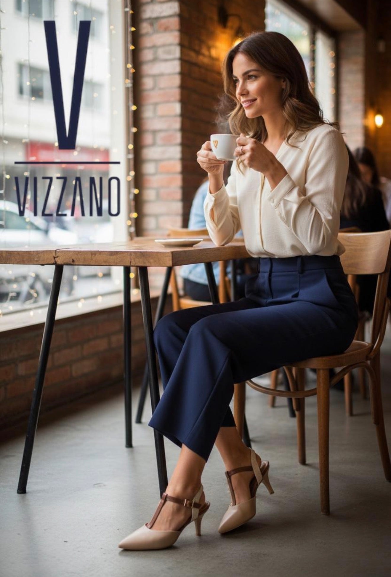 Vizzano Ivory/Brown Shoes NEW DROP