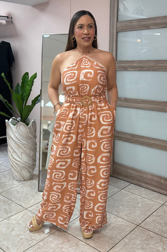 Bali Blush Printed Jumpsuit NEW DROP