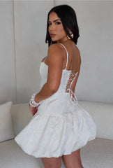 Lían White Short Dress