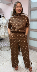 Brown Polka Dots Set