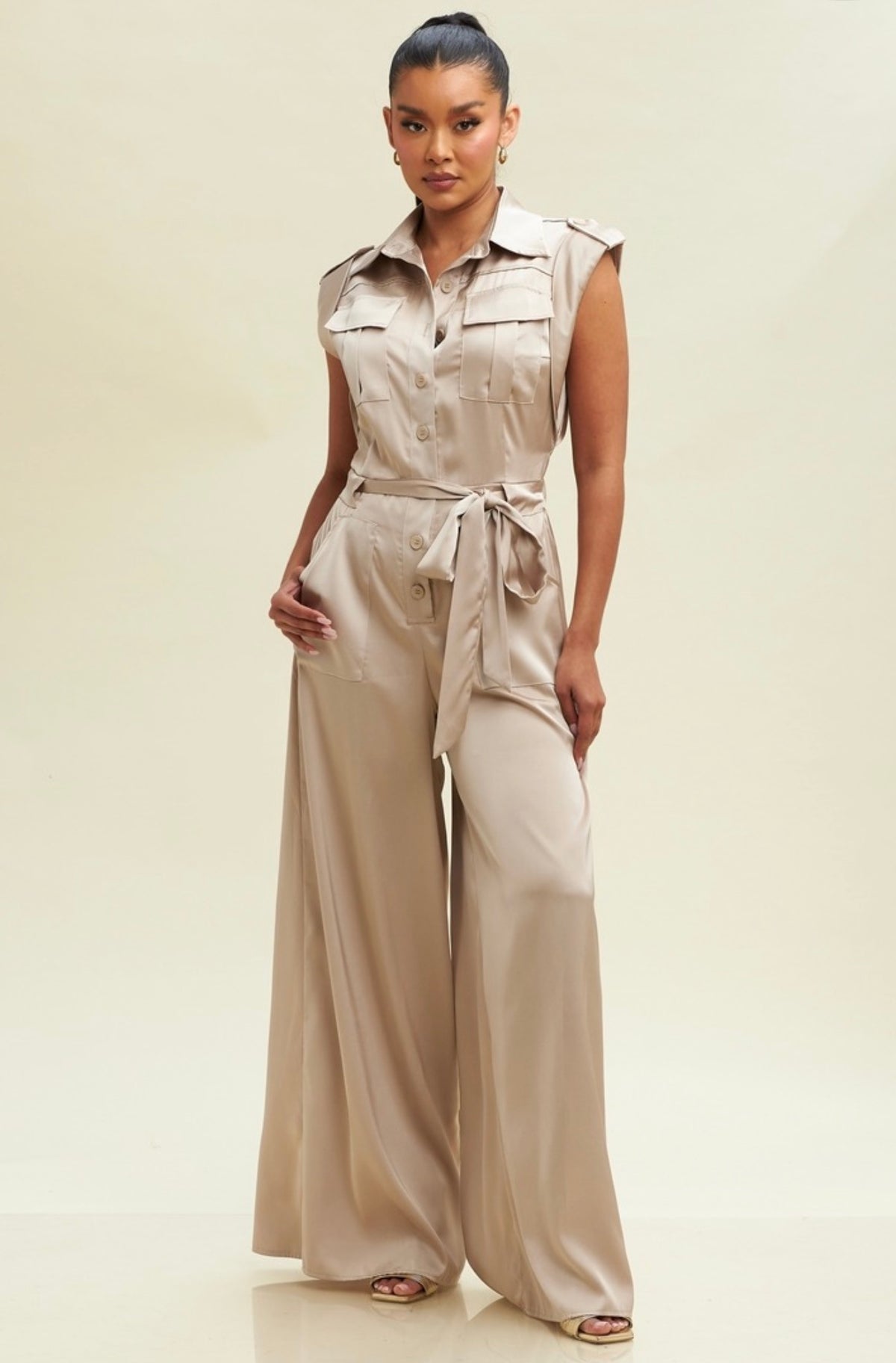 Olivia Satin Jumpsuit