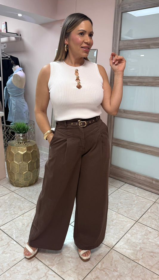 Chocolate Denim Pant