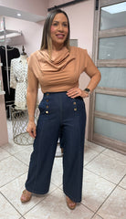 Amanda Camel Top