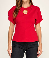 Tiara Red Top