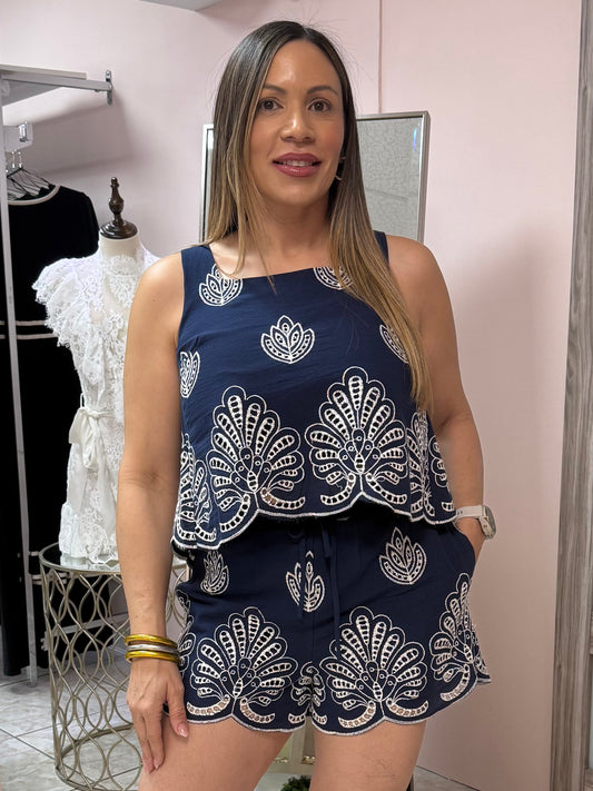 Navy Embroidery Set