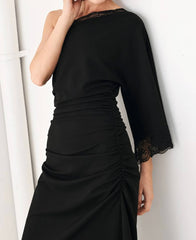 Sacha Asymetric Midi Dress