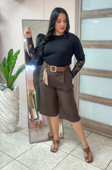Bermuda with Belt Pant