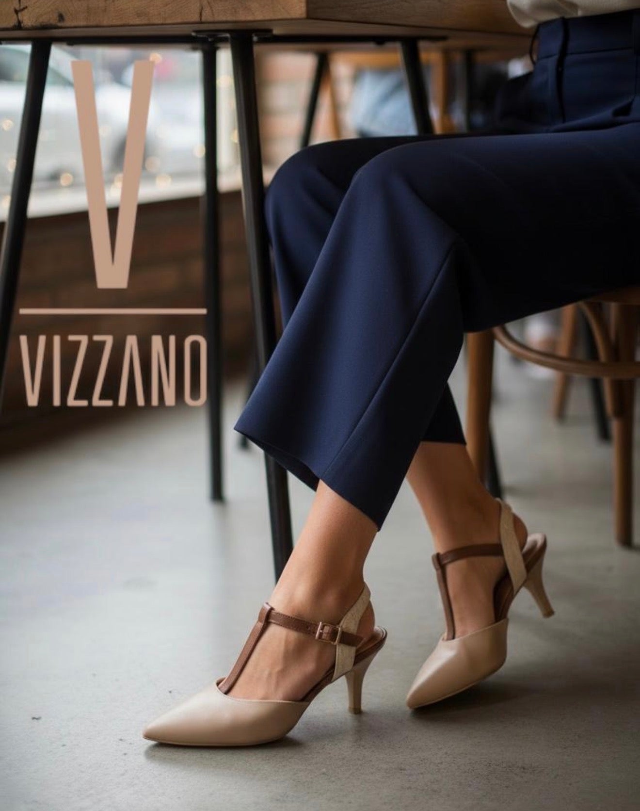 Vizzano Ivory/Brown Shoes NEW DROP