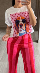 White Doggy Tshirt