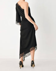 Sacha Asymetric Midi Dress