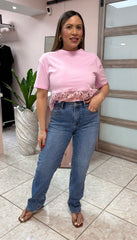 Vibrant High Waist Straight Jeans