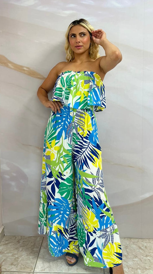 Colorful Strapples Jumpsuit