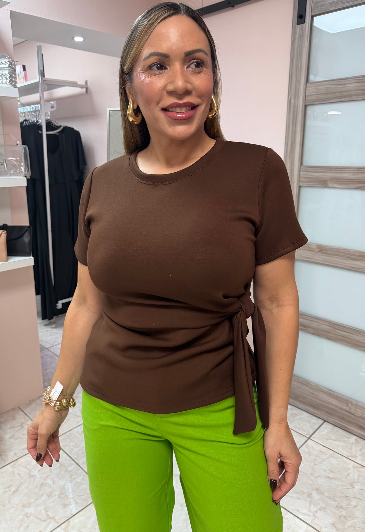 Aura Brown Top