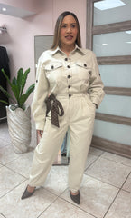 Gabriela Beige Jumpsuit NEW DROP