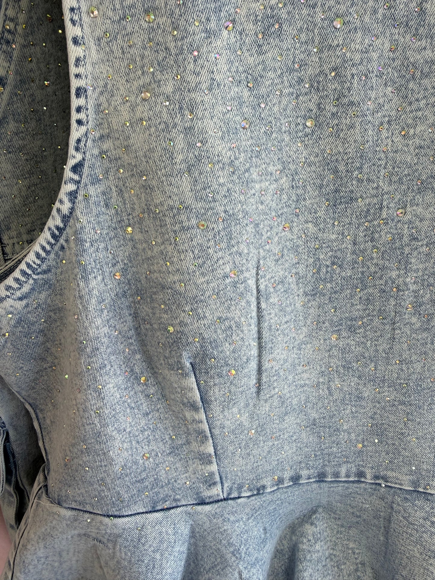 Denim Blue Top & Cargo Pant Set