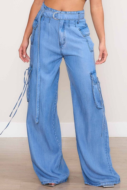 Cargo Wide Leg Pants