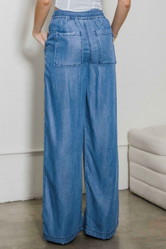 Tencel Straight Pants