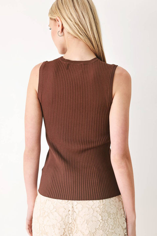 Brown Sweater Top