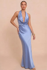 Iza Satin Maxi Dress