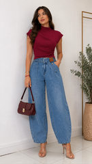 Leonie Barrel Jeans with Belt