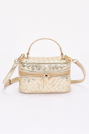 Metallic Crossbody Vanity Bags