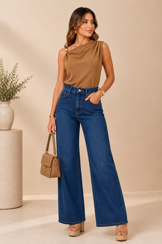Olivia Camel Top