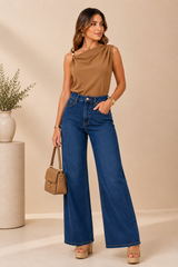 Olivia Camel Top