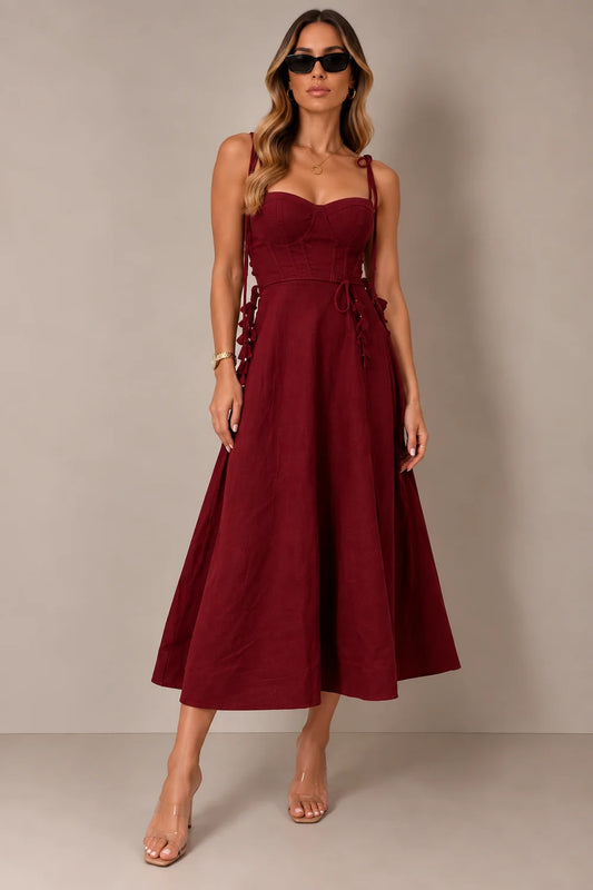 Erika Dress-Wine