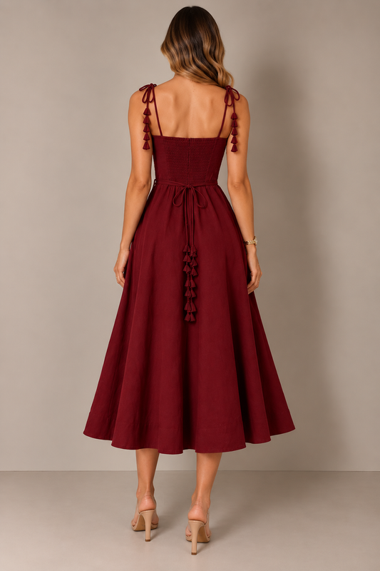 Erika Dress-Wine