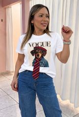White Dog Tshirt