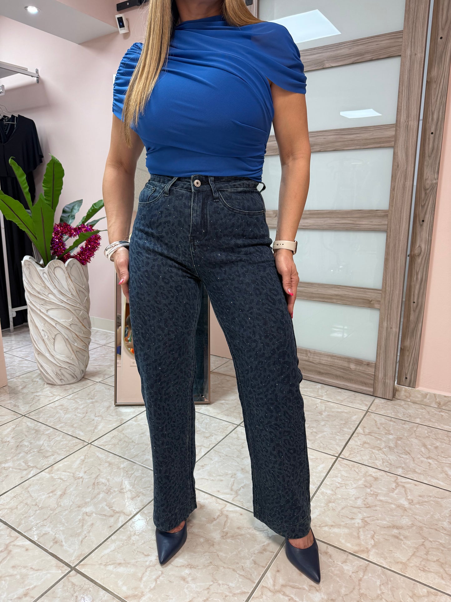 Dark Denim High Waist Jeans