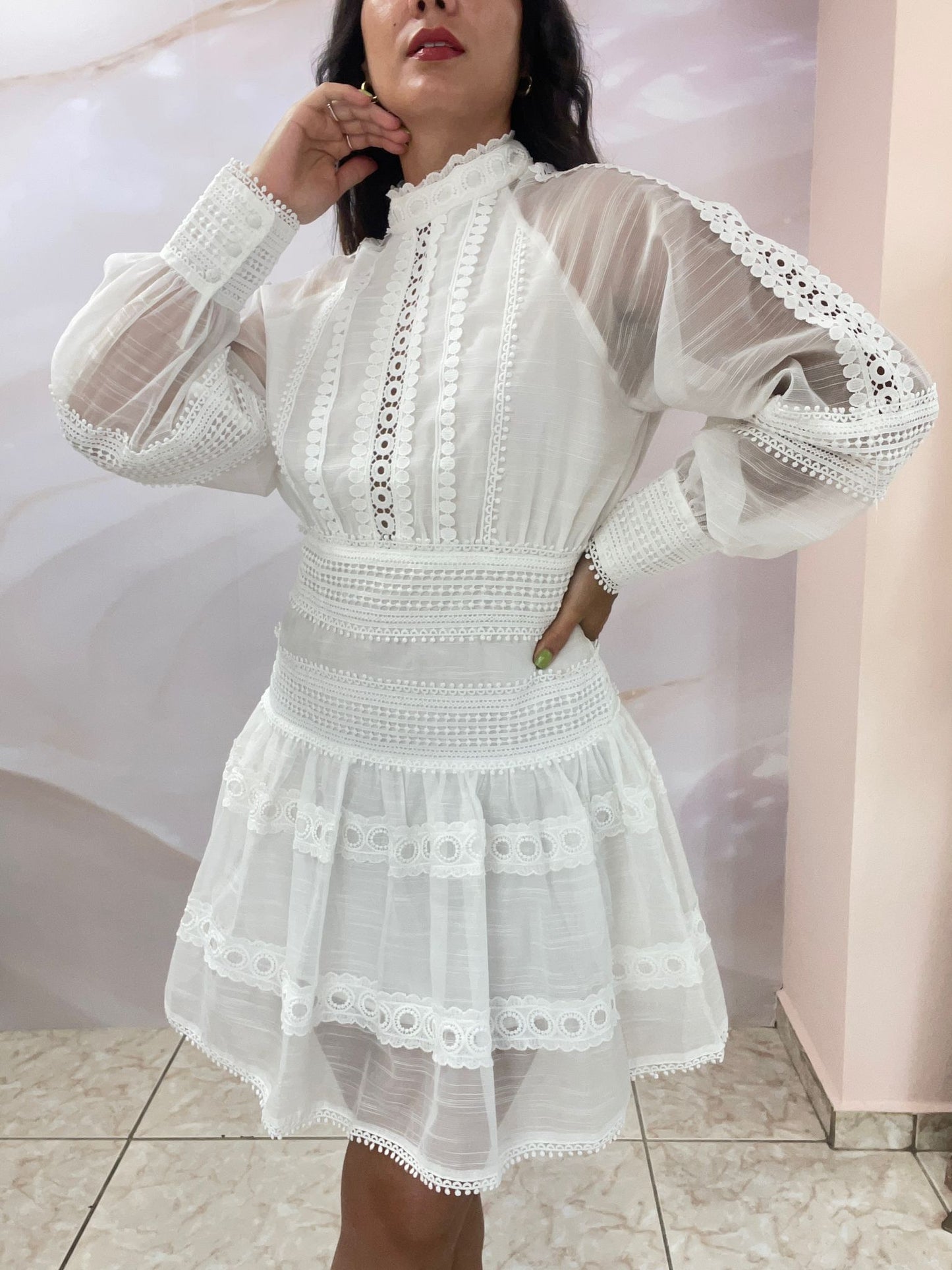 Lua White Short Dress