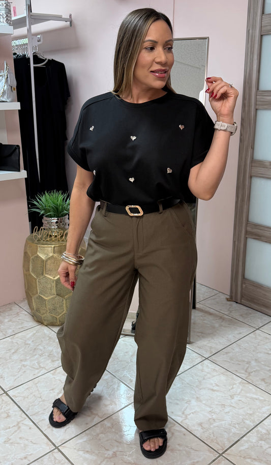 Brown Barrel Pant